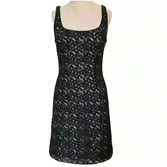 BB Dakota Black Lace Dress - Size 6 - Picture 1 of 12